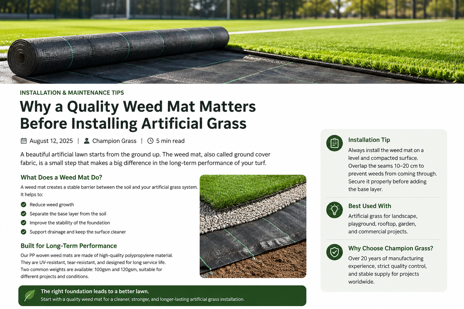 Why Ground Preparation Matters Before Installing Artificial Grass