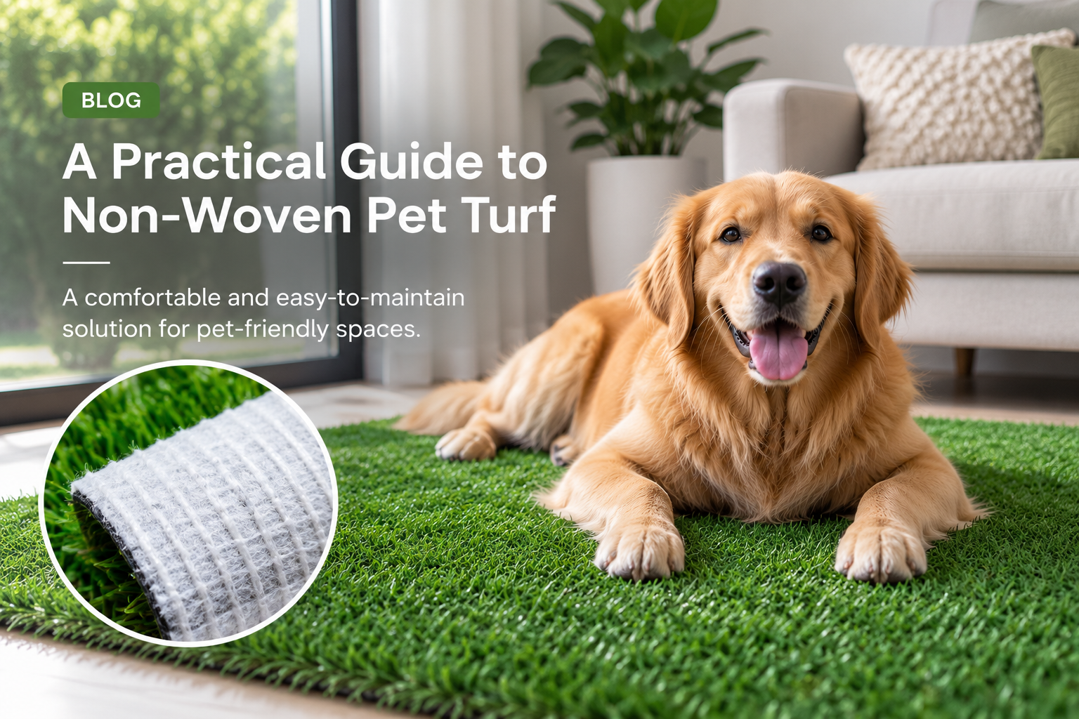 Non-Woven Backing Pet Turf: A Flexible Option for Pet-Friendly Spaces