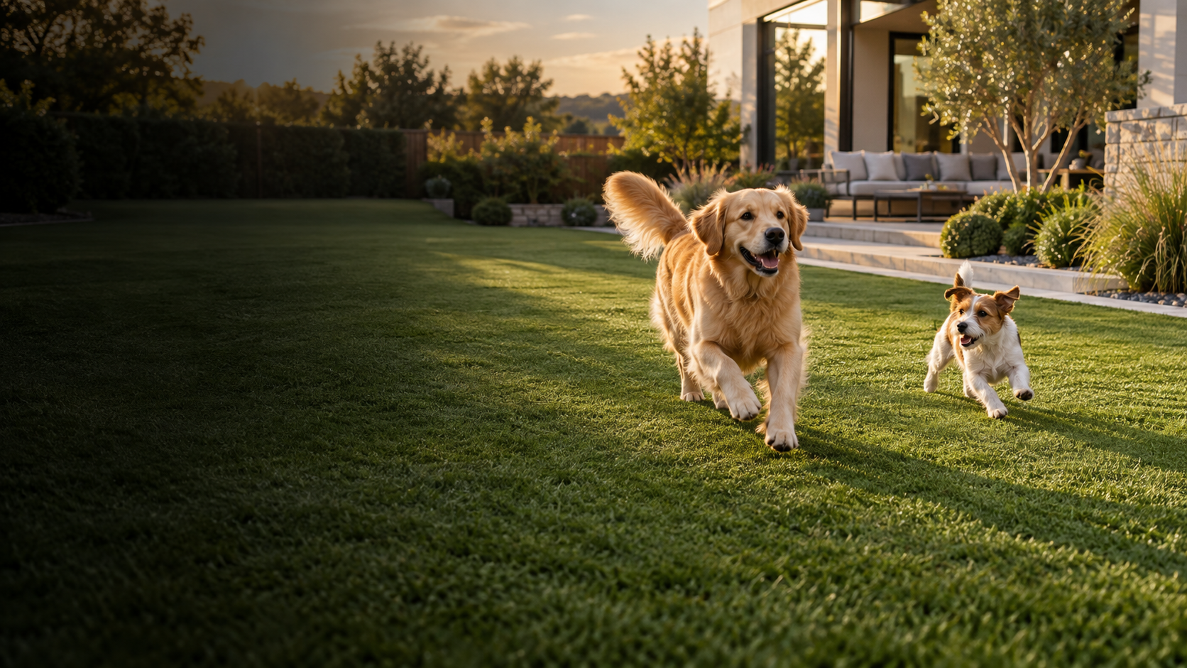 Pet artificial grass for home gardens