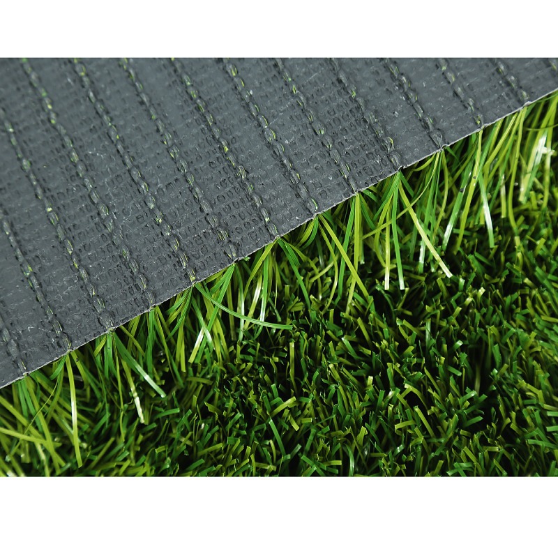 Close-up of premium PE yarn used in football turf